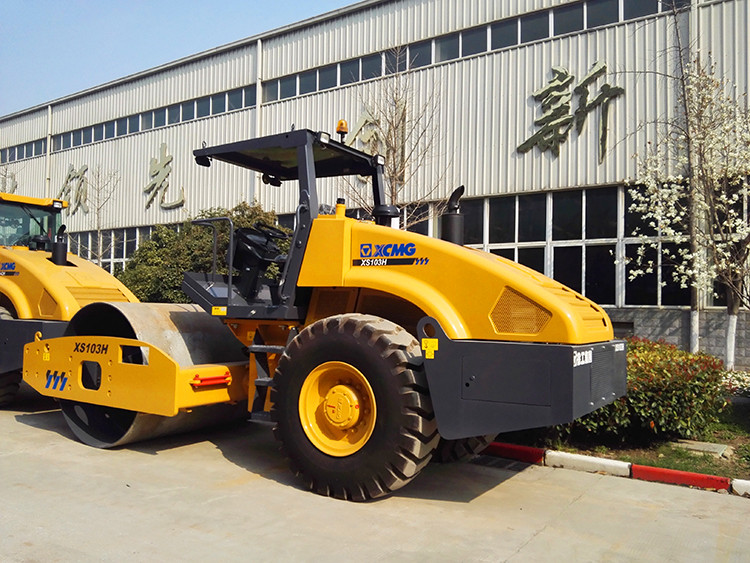 XCMG Official 10 Ton Small Road Rollers XS103H Single Drum Vibratory Road Roller for Sale